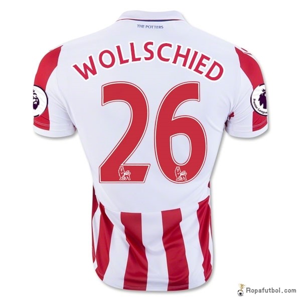 Camiseta Stoke City Replica Primera Ropa Wollschied 2016/17 Rojo